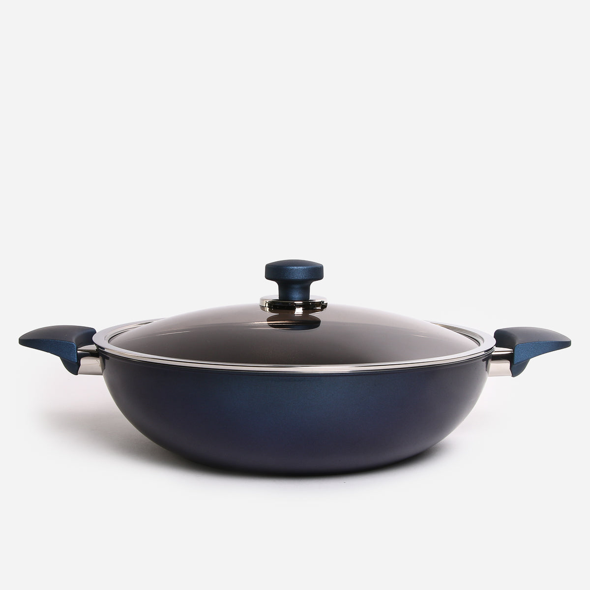 Happycall Classic Titanium IH Chef Wok With Glass Lid H3900-0413-1A - 32cm