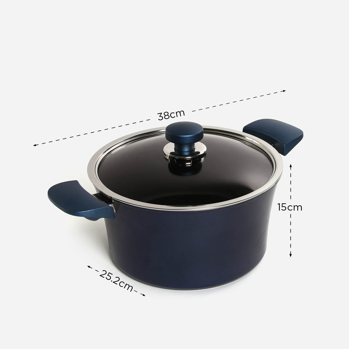 Happycall Classic Titanium IH Stock Pot H3003-1195- 24cm
