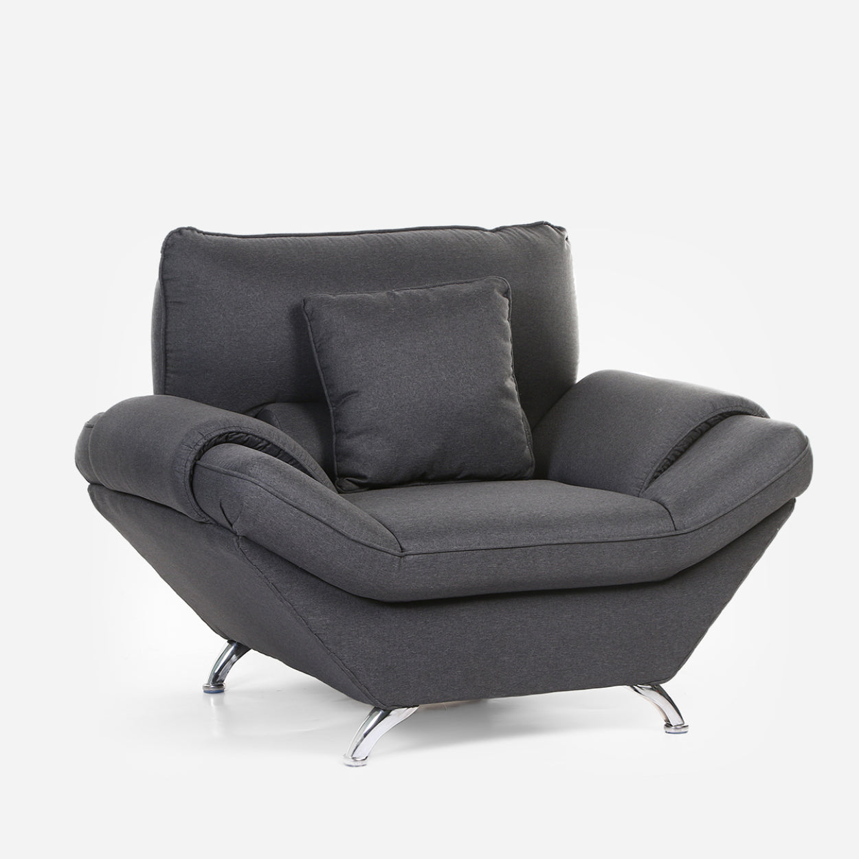 SM Home Delight 1-Seater 2511-16 sofa - Tanya Graphite (Denim)