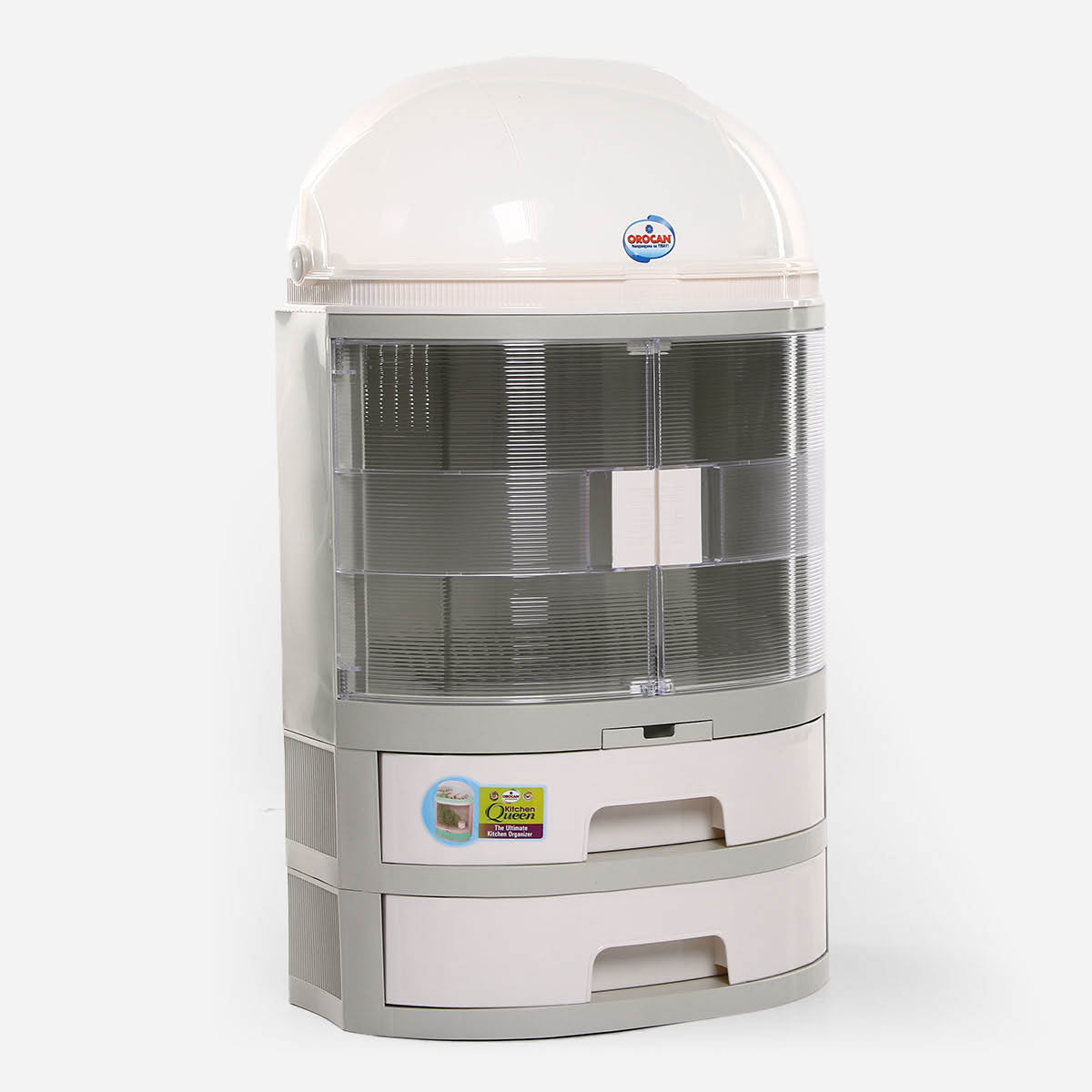 Orocan Queen Kitchen Cabinet ESL8727NT (White) -2L