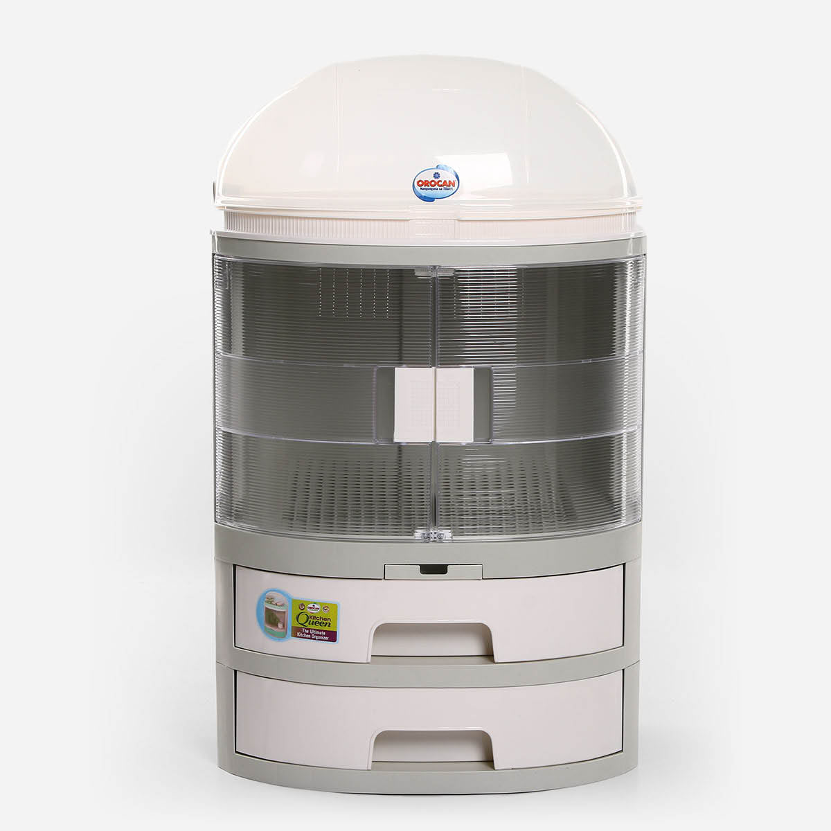 Orocan Queen Kitchen Cabinet ESL8727NT (White) -2L