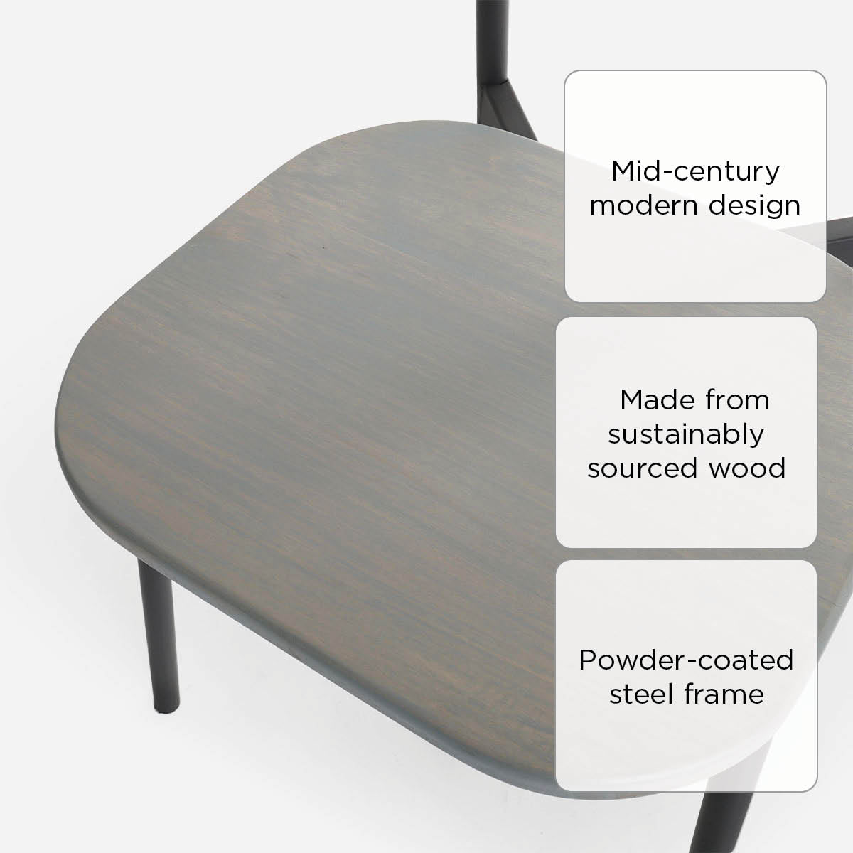 SM Home Facile Dining Chair - Gray Wash