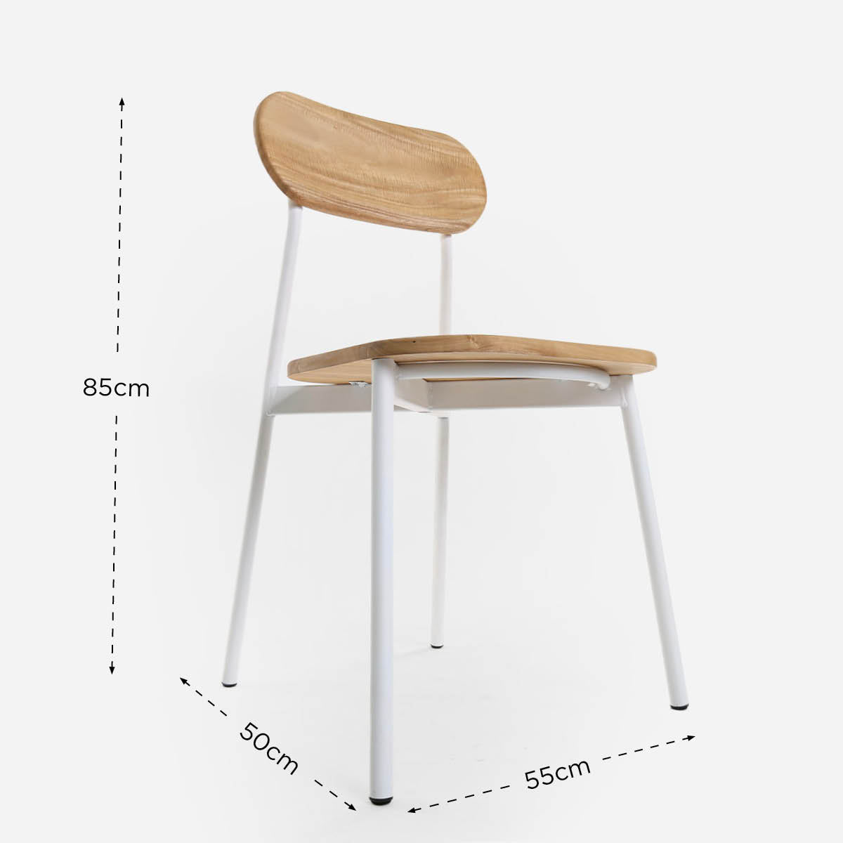 Facile Dining Chair - Natural/White