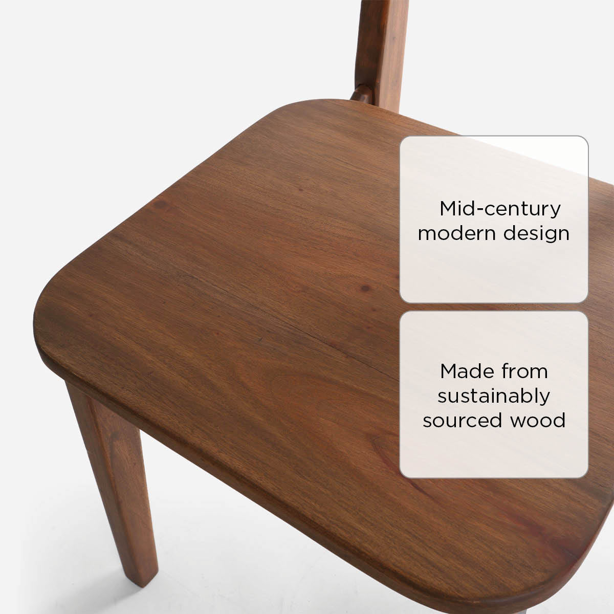 SM Home Fair Dining Chair -  Walnut