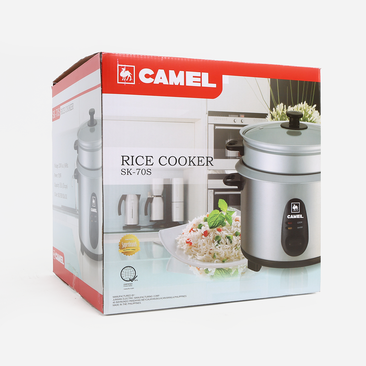 Camel Rice Cooker with Steamer - 1.8L