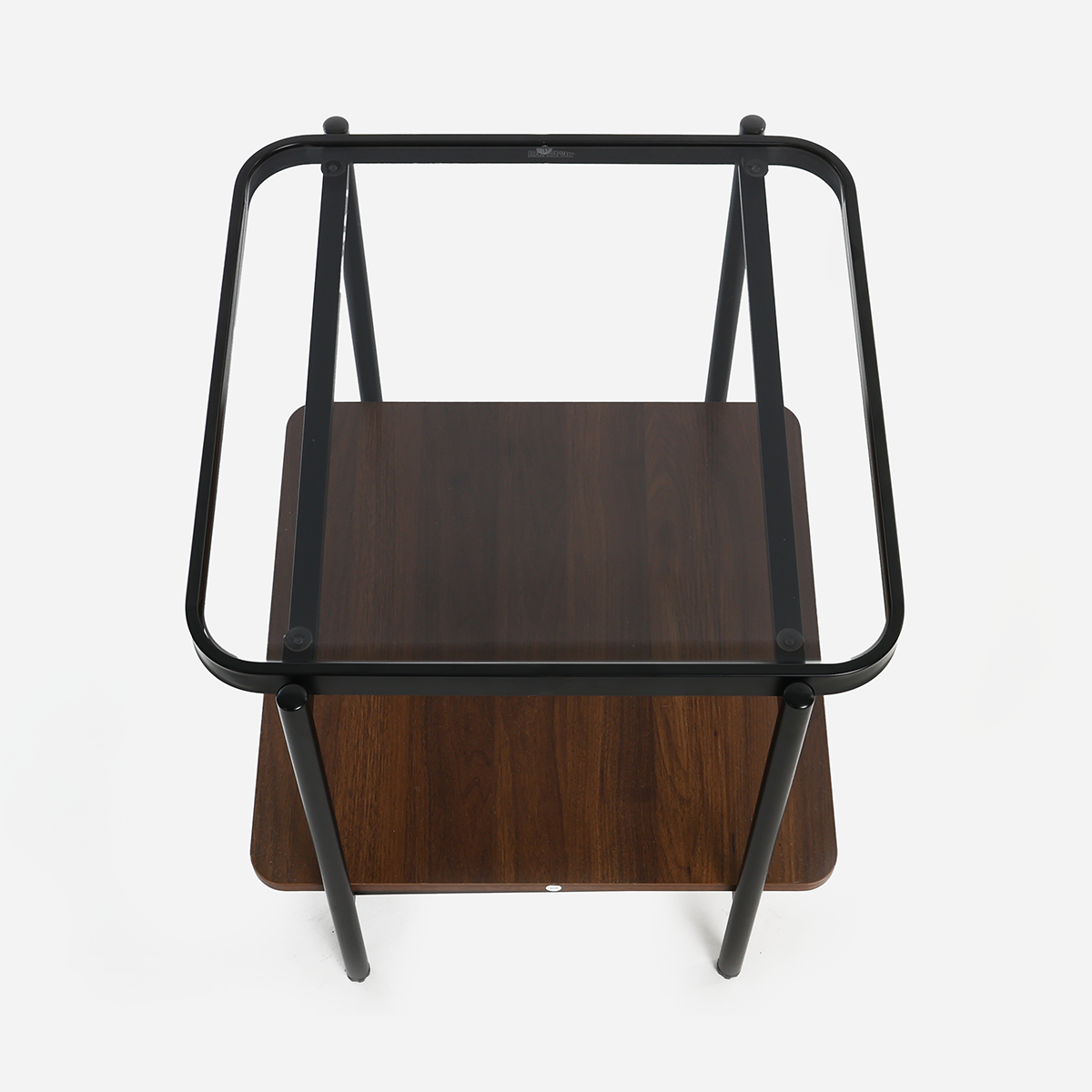 SM Home Haze Glass Top Side Table