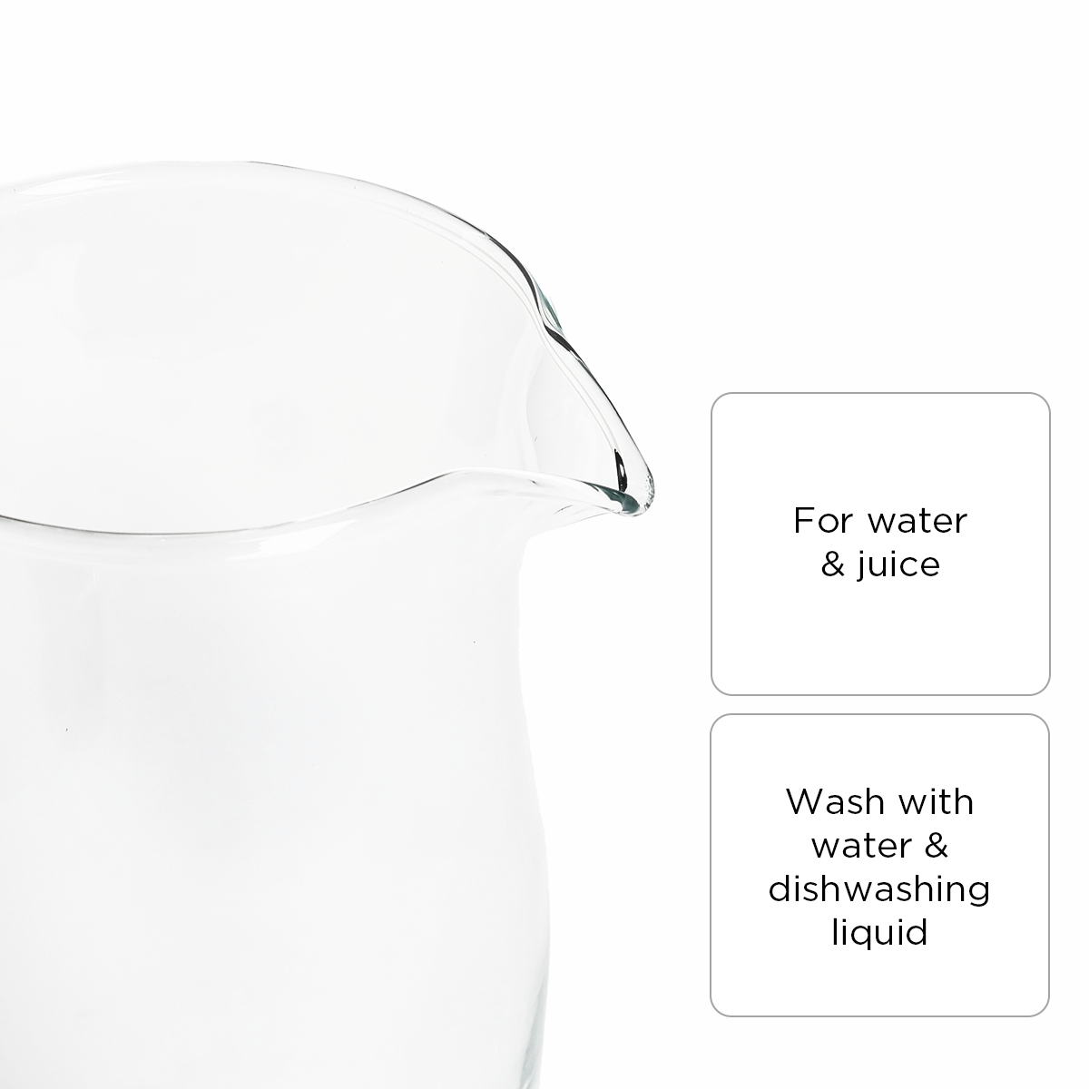 Hooga Wyeth Water Pitcher with Stainless Steel Lid - 1L