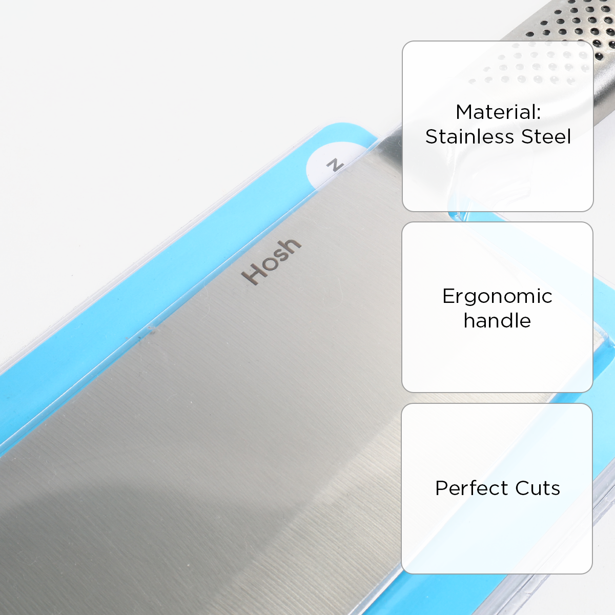 Hosh Stainless Steel Cleaver Knife - 7in