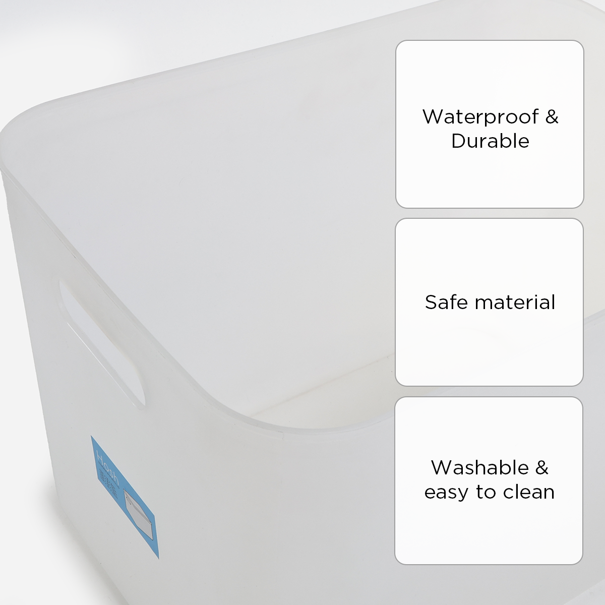 Hosh Storage Box with Lid 2189B - White