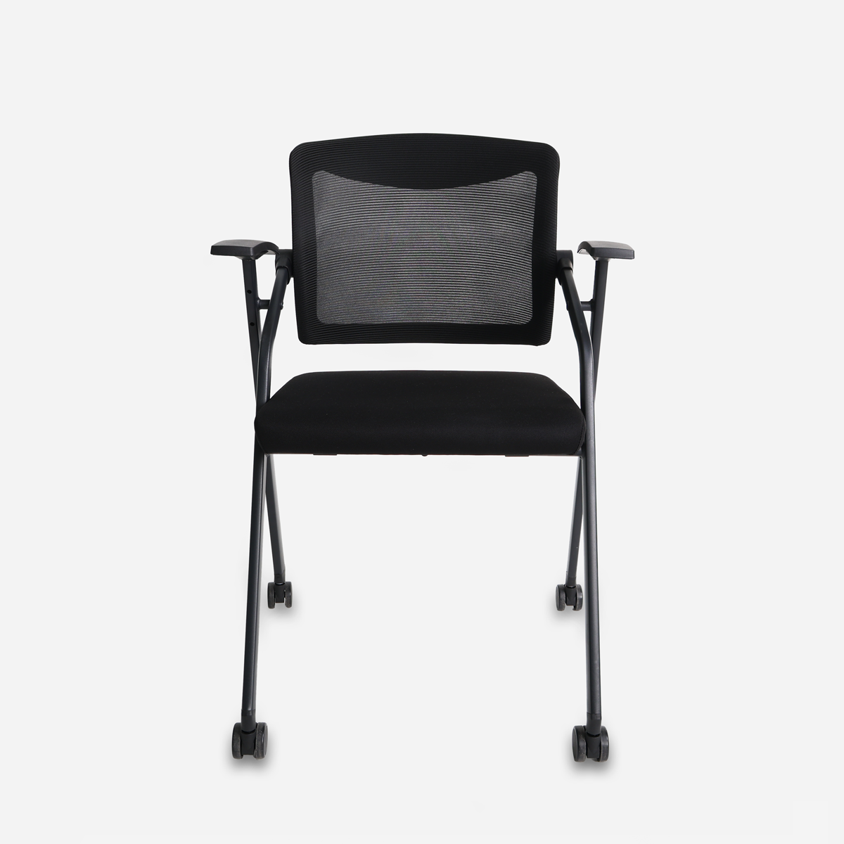 SM Home Form Foldable Office Chair with Wheels TS-311- Black