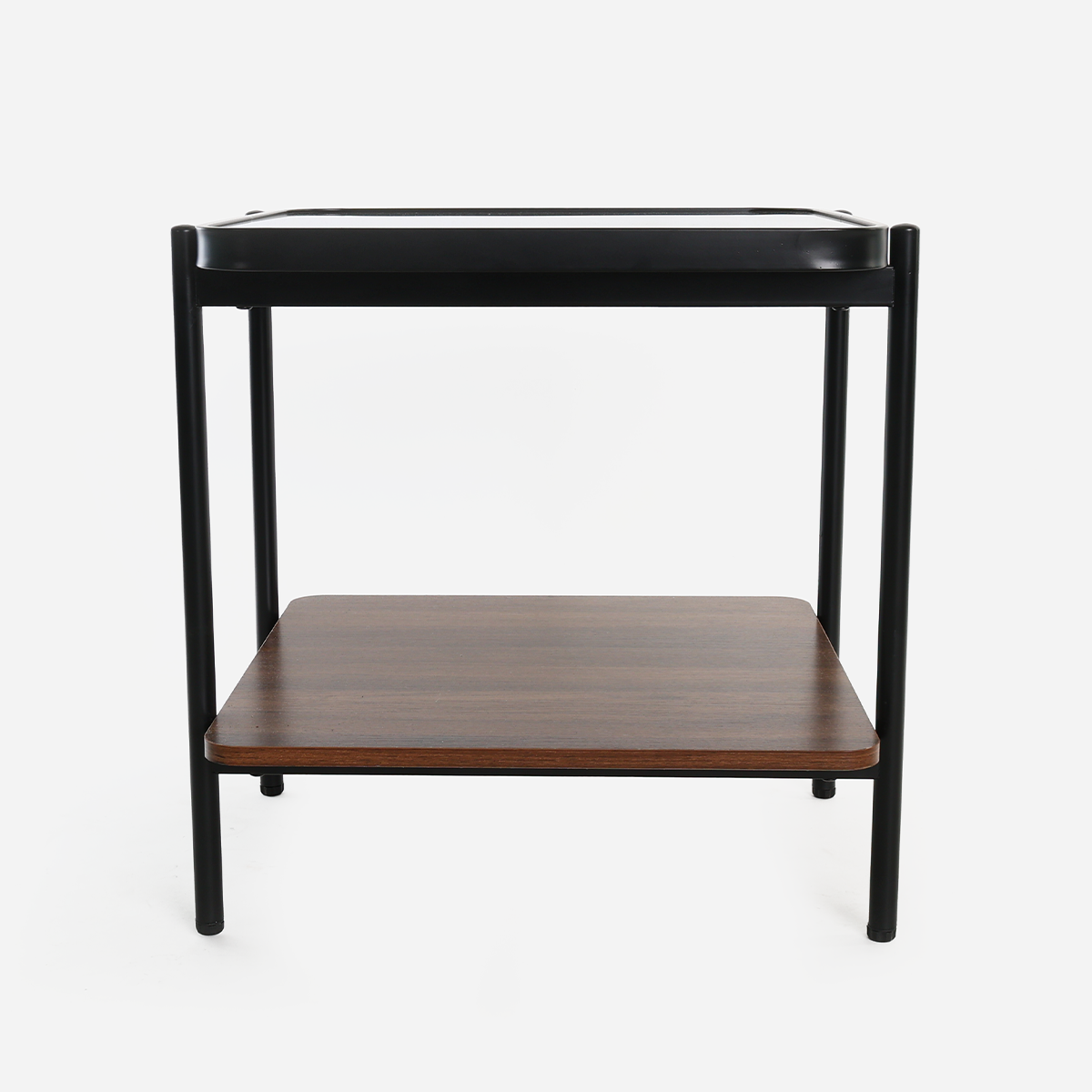 SM Home Haze Glass Top Side Table