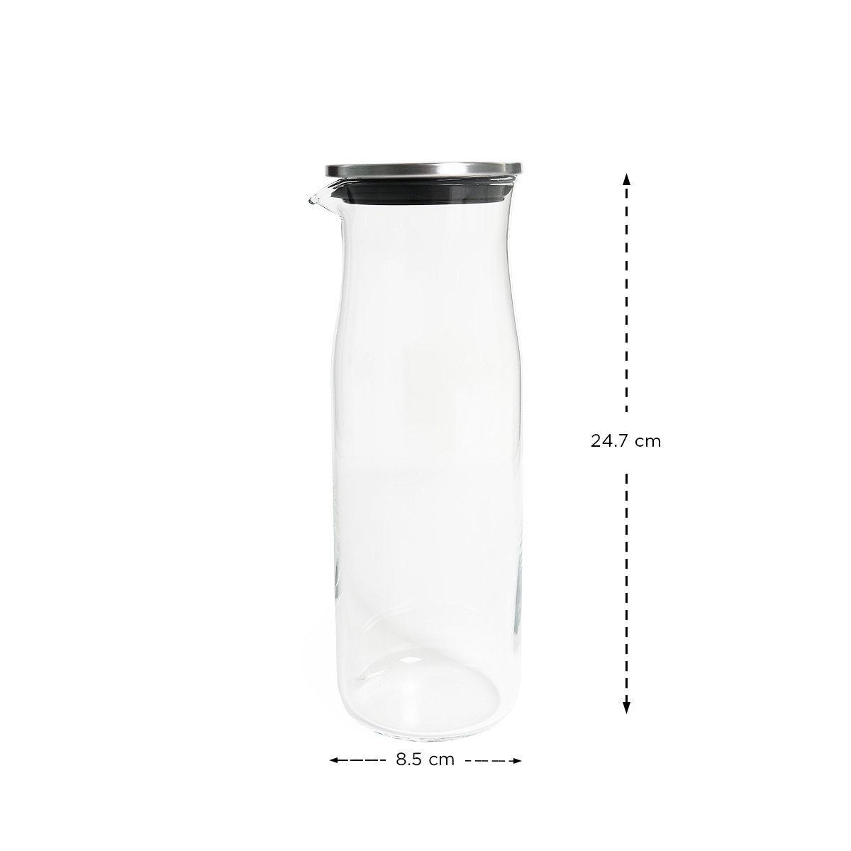 Hooga Wyeth Water Pitcher with Stainless Steel Lid - 1L