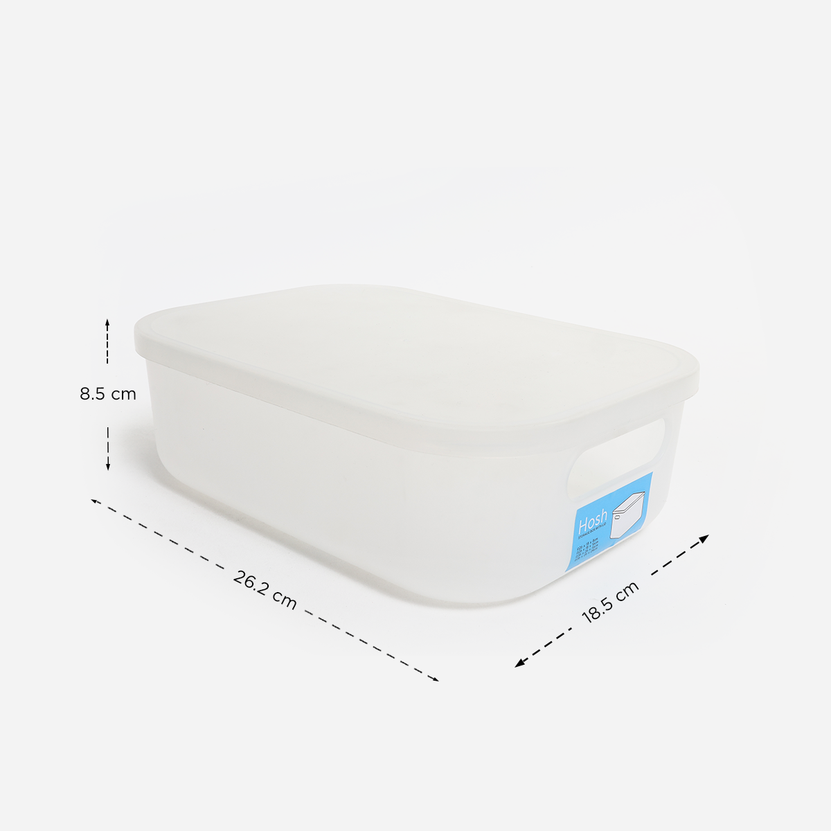 Hosh Storage Box with Lid 2189G - White