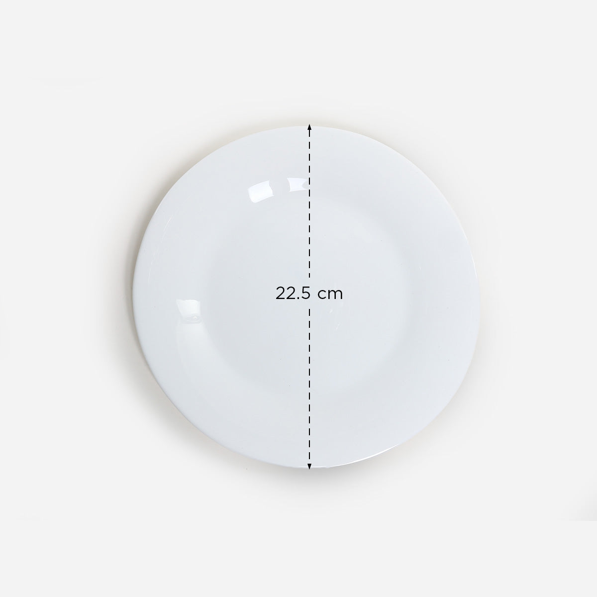 Bellagio Round Dinner Plate (White)  - 9in