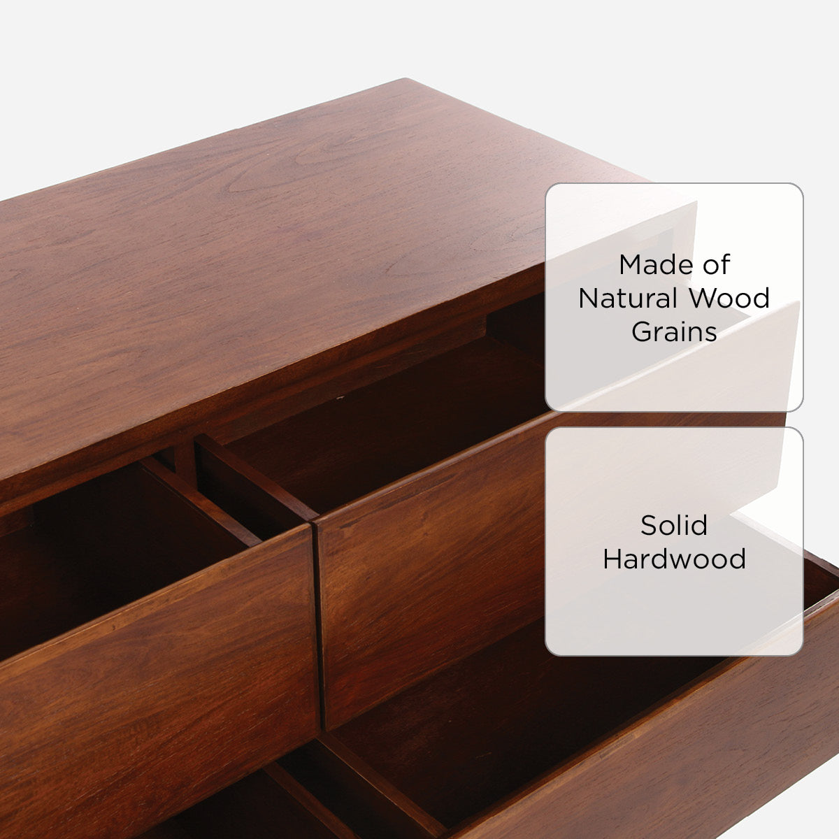 SM Home Helene Chest of 4 Drawers (1121) - Walnut