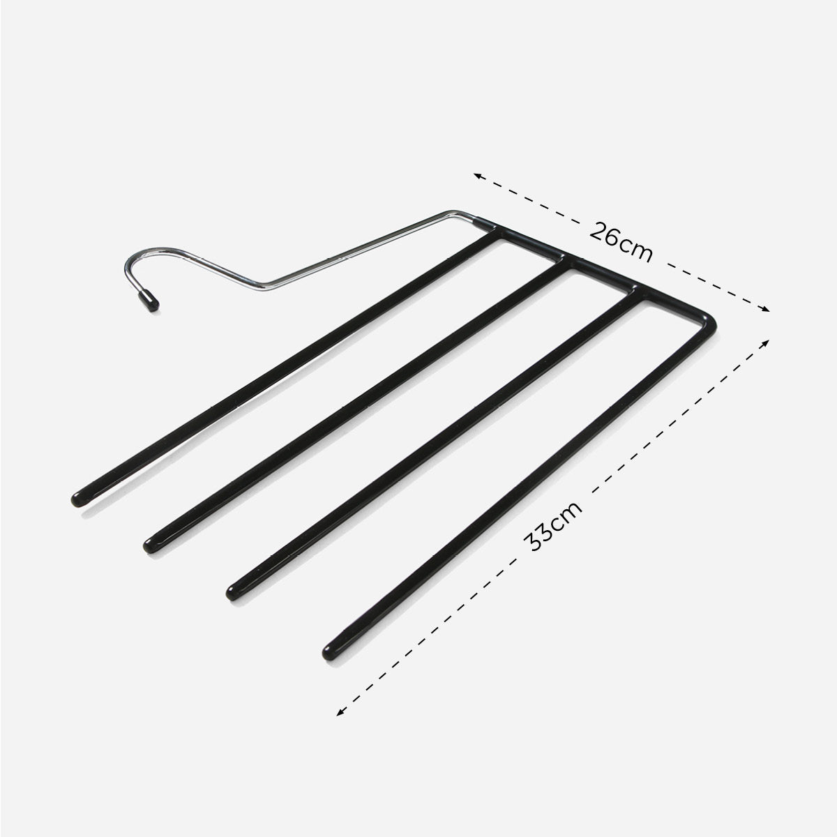 Hosh 4-Layer Metal Pants Hanger With PVC Coating - EMW2013