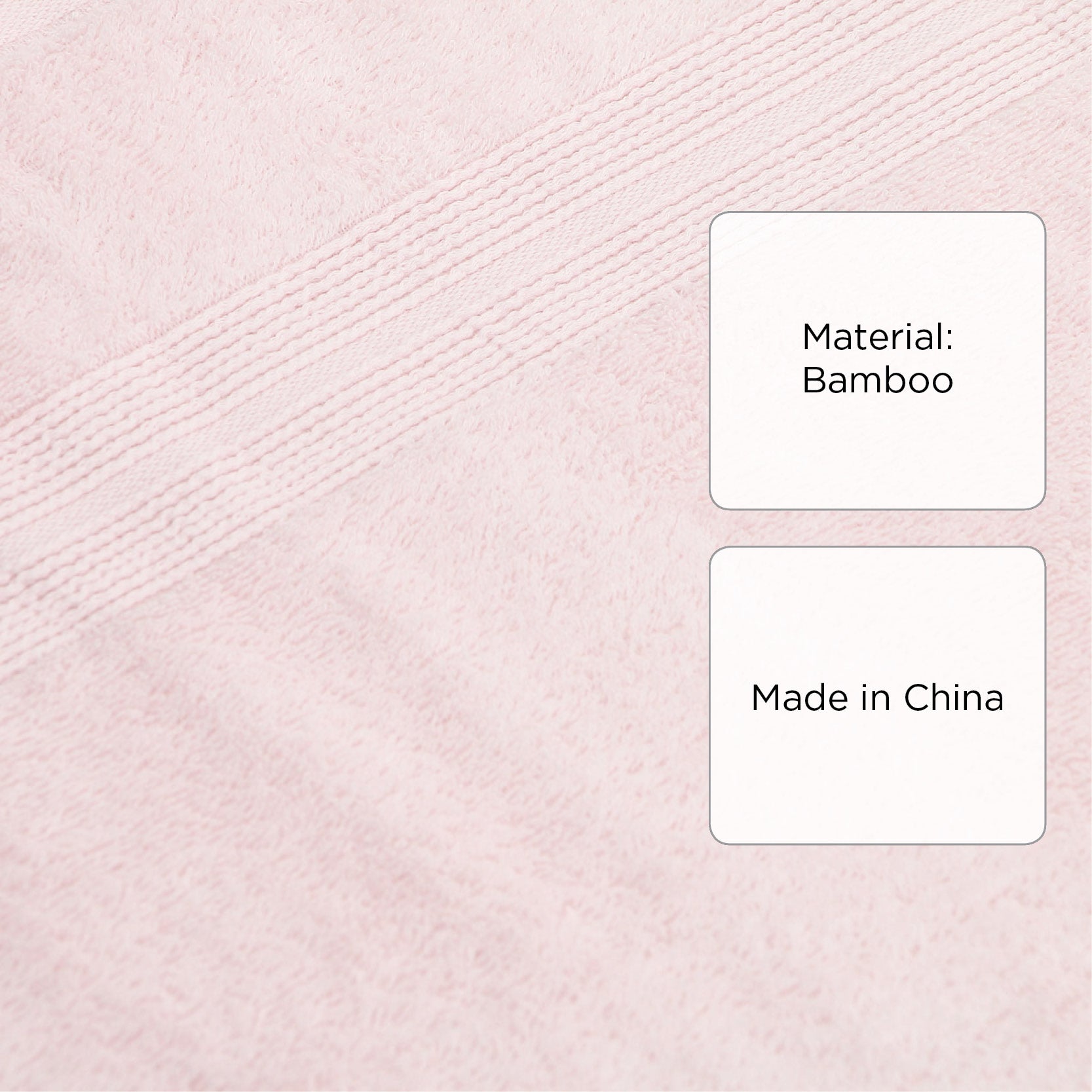Hosh Bamboo Bath Towel - Pale Lilac Pink