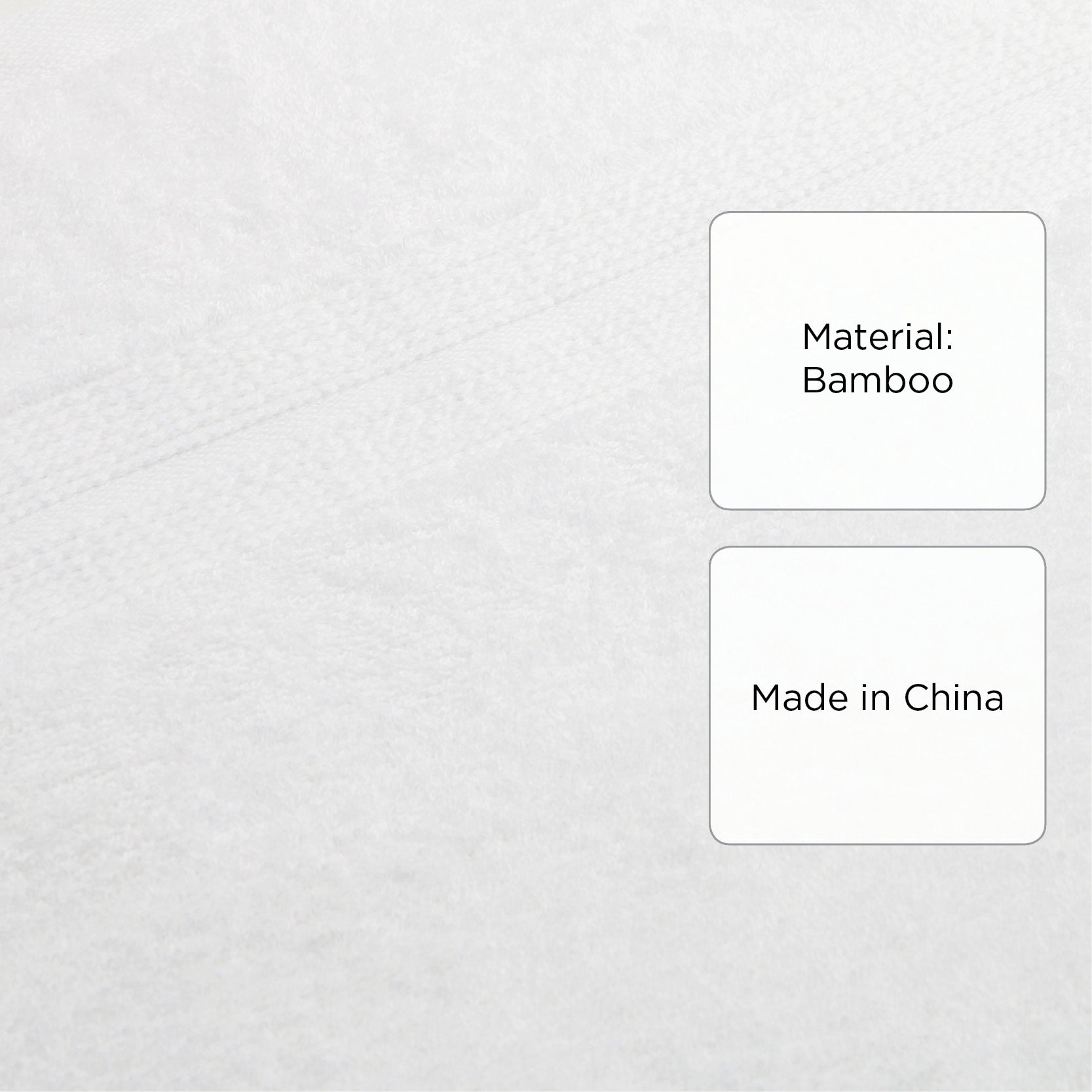 Hosh Bamboo Bath Towel - White