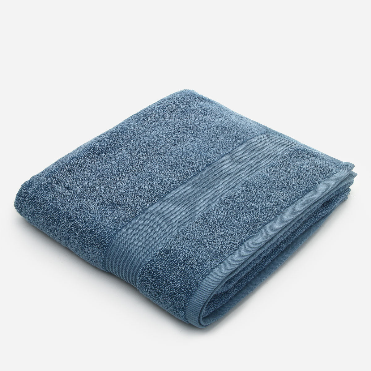 Hosh Combed Cotton Bath Towel - Tidal Blue