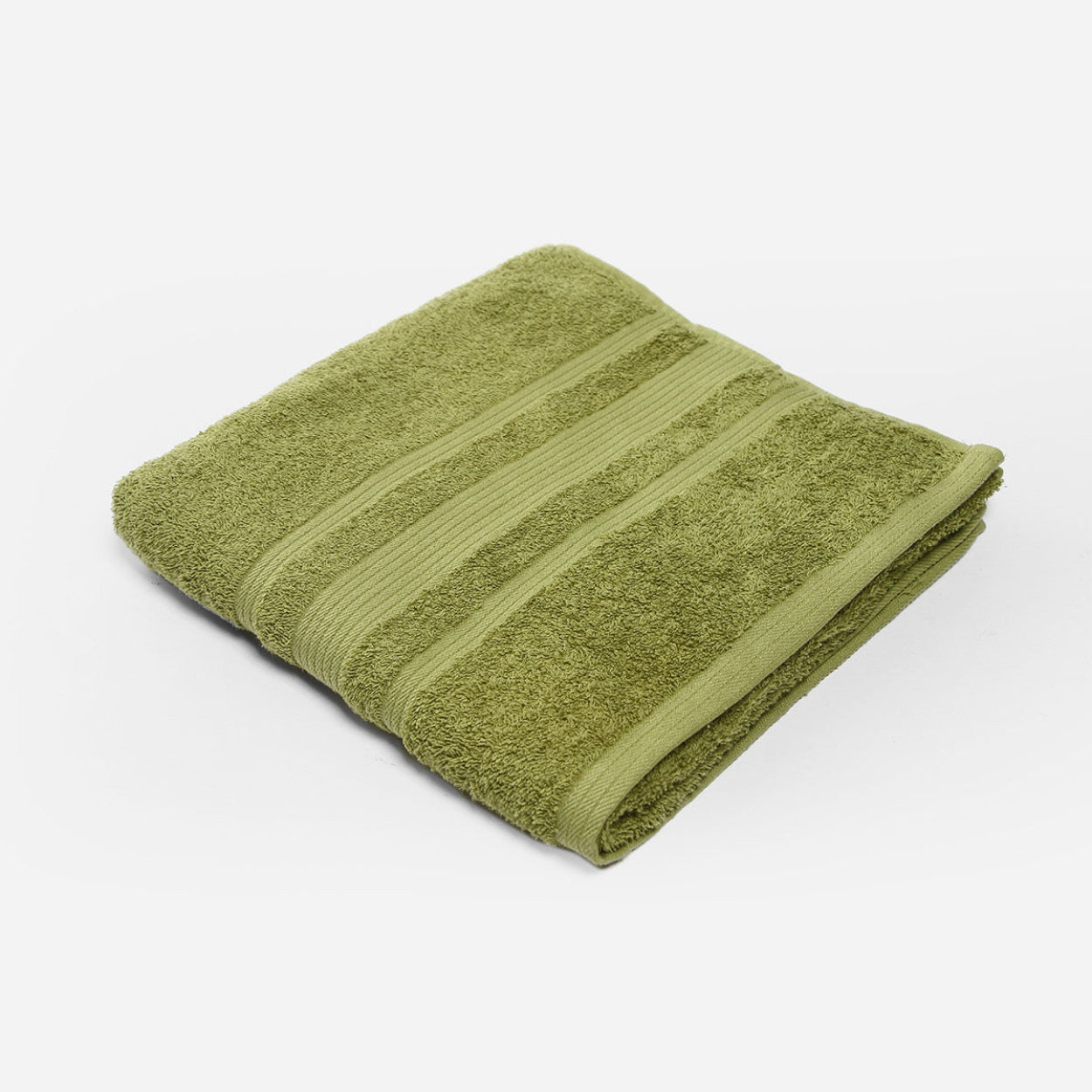Hosh Signature Cotton Bath Towel (Moss Green) - 26x52in