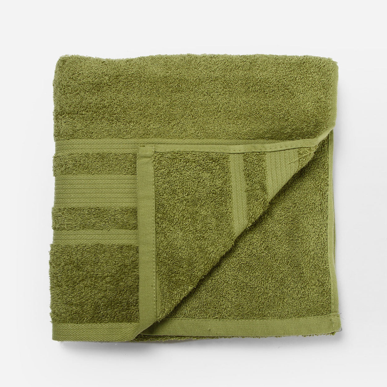 Hosh Signature Cotton Bath Towel (Moss Green) - 26x52in