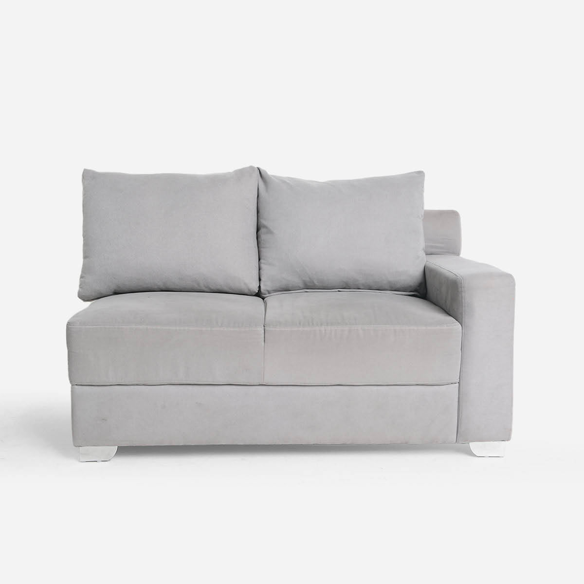 Hosh Create Armed Love Seat - Winslet Gray