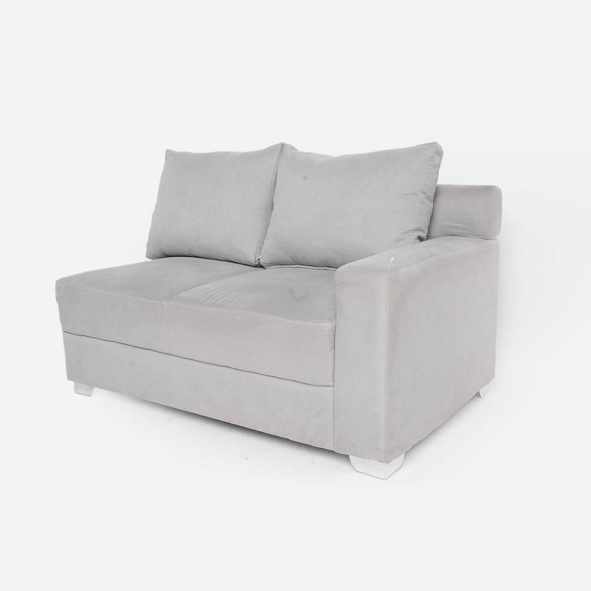 Hosh Create Armed Love Seat - Winslet Gray
