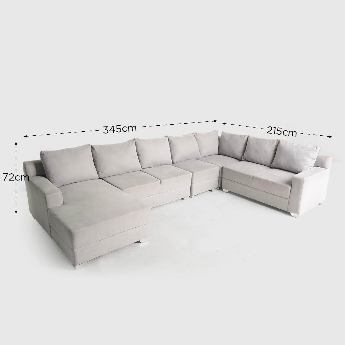 Hosh Create Modular Sectional Sofa Set - Winslet Gray