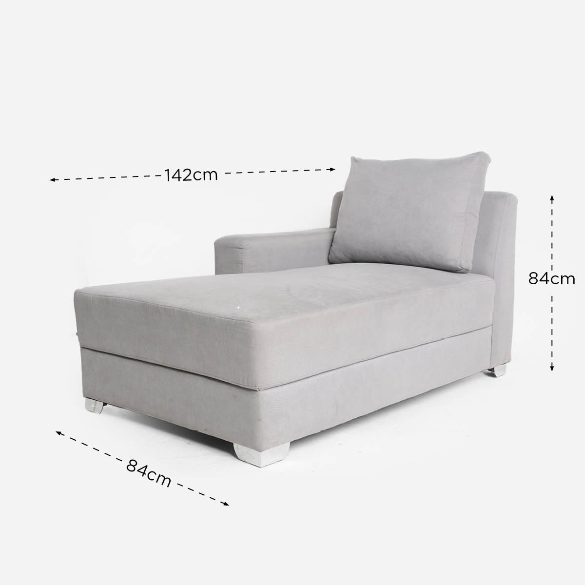 Hosh Create Chaise Sofa - Winslet Gray