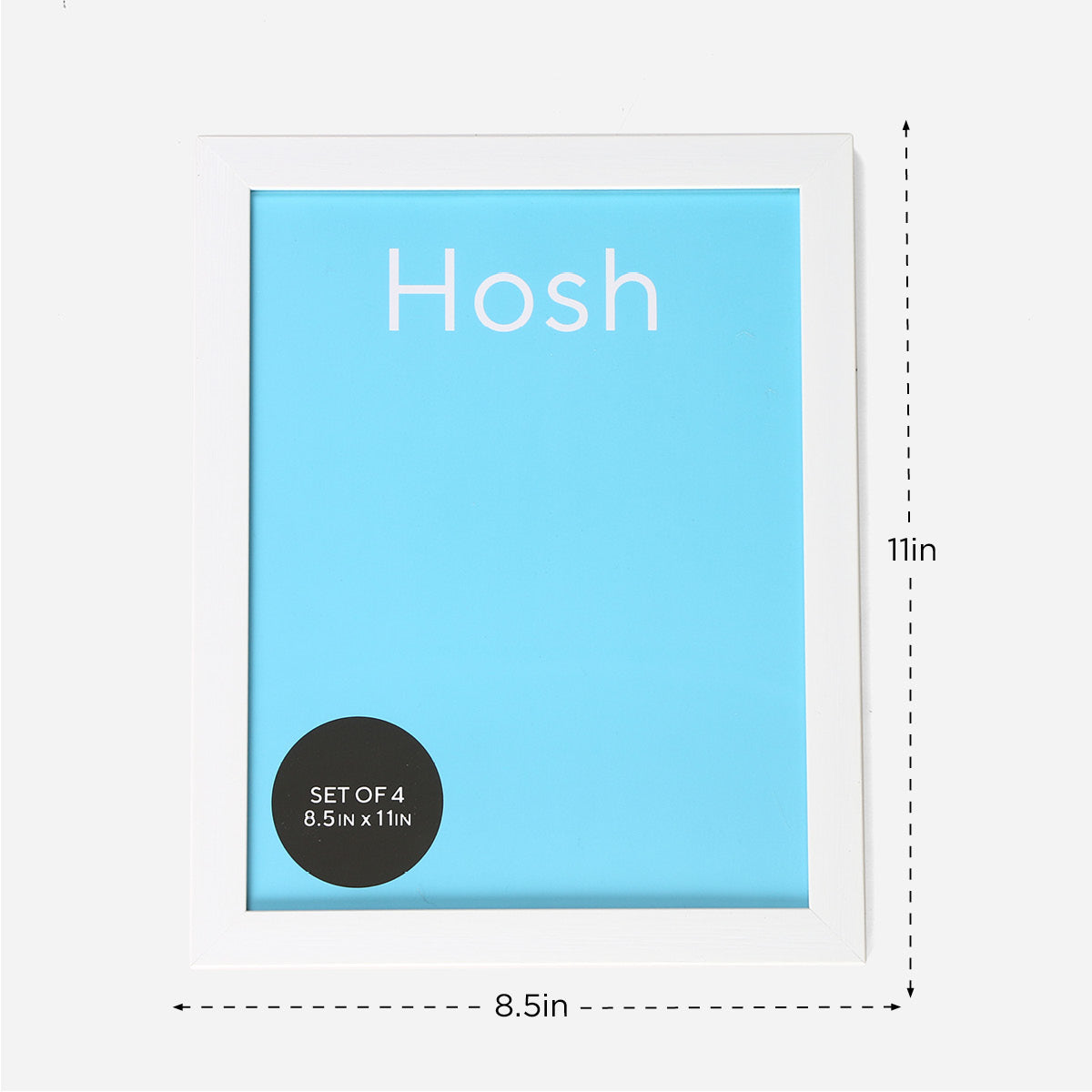 Hosh Set of 4 Collage Frames (White) - 8.5x11 inches