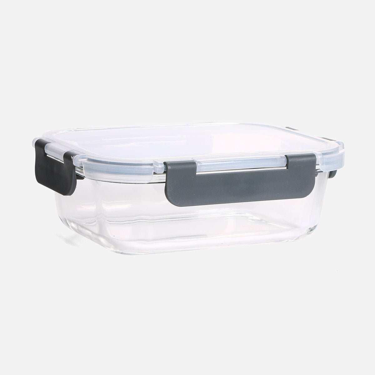 Hosh Rectangular Glass Food Container With Lid - 640ml