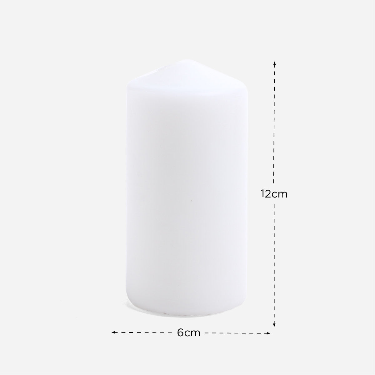 Hosh 3 Pieces Pillar Candles - 6x12cm