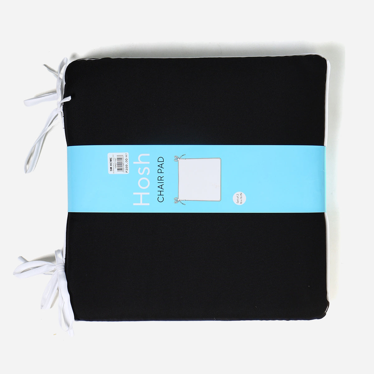 Hosh 2 pieces Chairpad (Black) - 16x16in