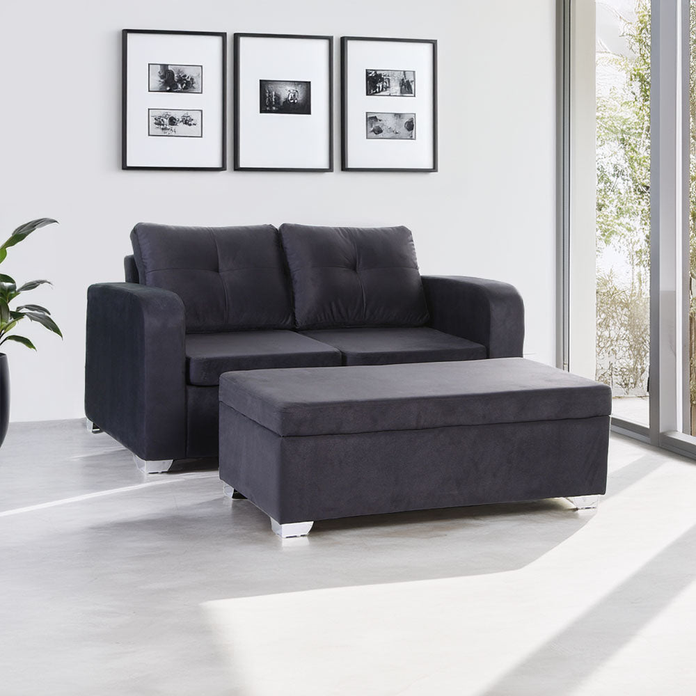 Dwayne 2-Seater Sofa and Bench 2048-1 - Gray