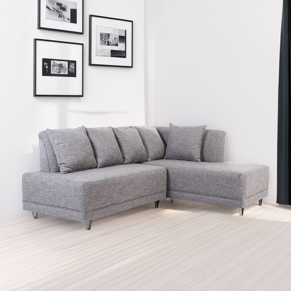 SM Home Flourish Sectional Sofa Set 1507-8 - SF19 Aqua Gray