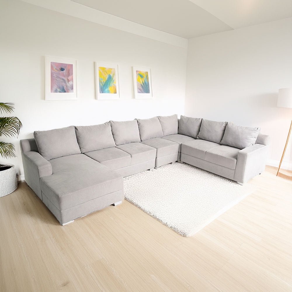 Hosh Create Modular Sectional Sofa Set - Winslet Gray