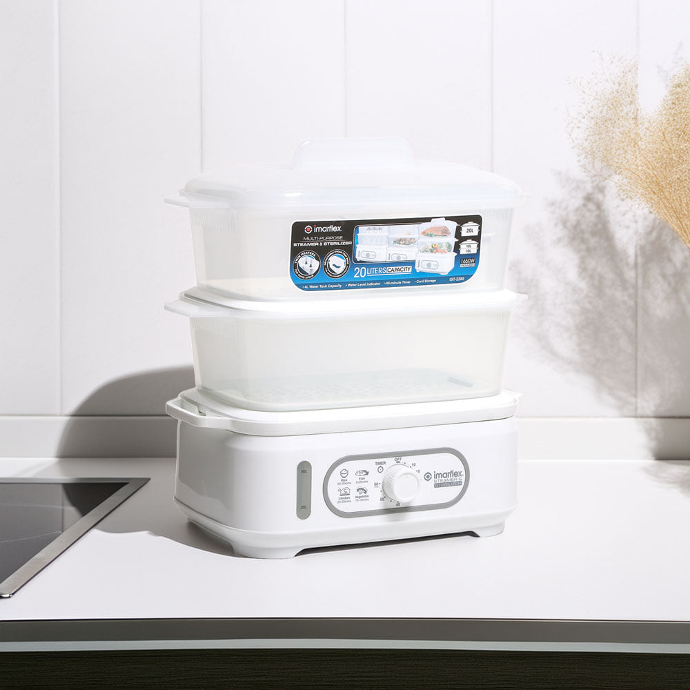Imarflex Multi-Purpose Steamer & Sterilizer - White