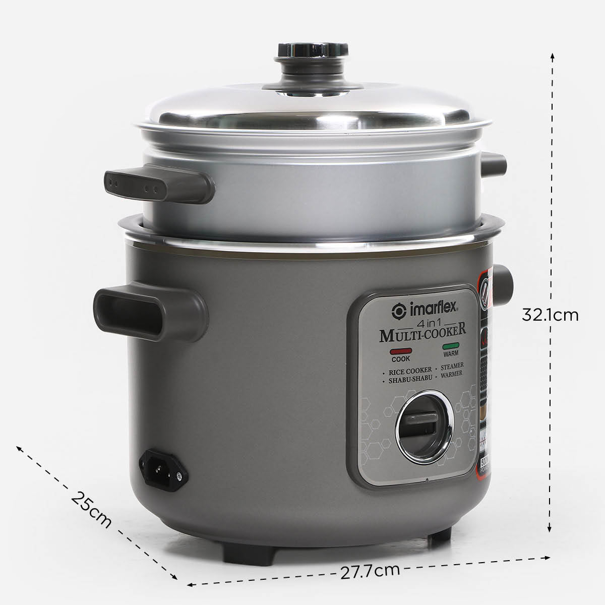 Imarflex IRC-15L 4 IN 1 Rice Cooker Monolithic - 1.5 L