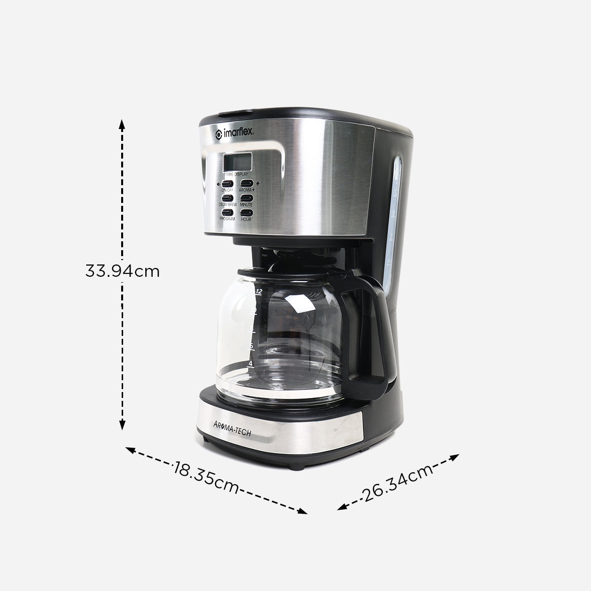 Imarflex 12-cup T60 ICM-512AS Aromatech Coffee Maker - Black