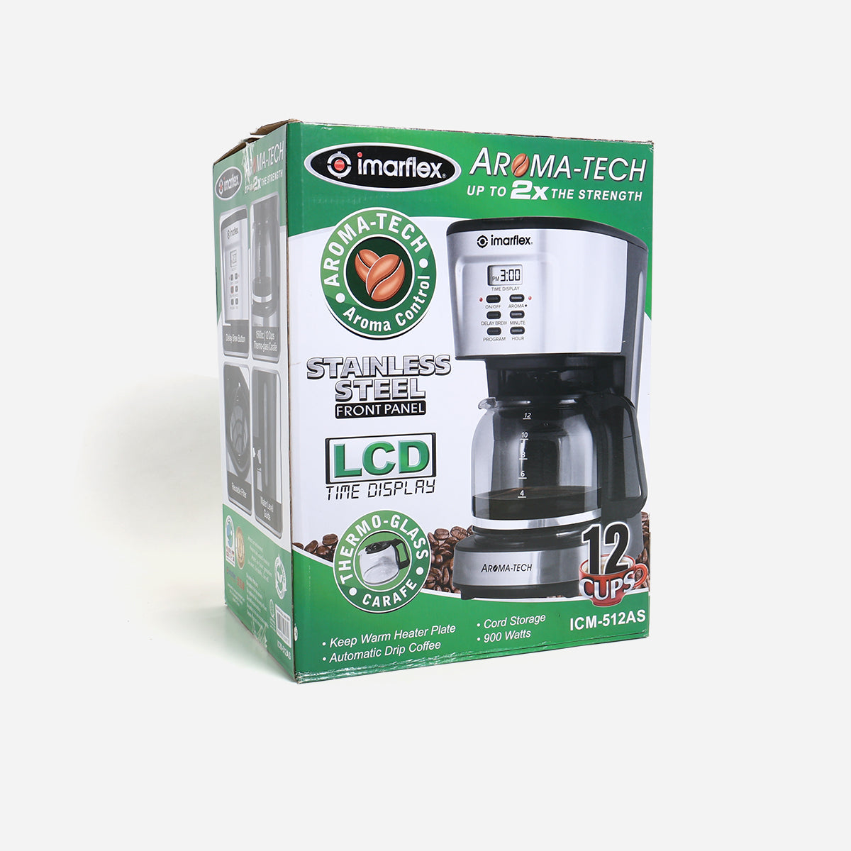 Imarflex 12-cup T60 ICM-512AS Aromatech Coffee Maker - Black
