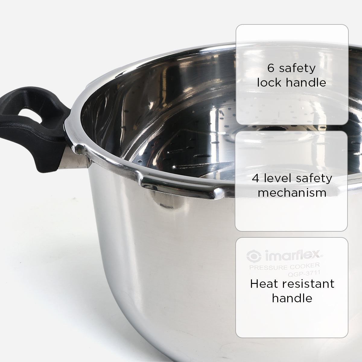 Imarflex Pressure Cooker Stainless Steel - 11L