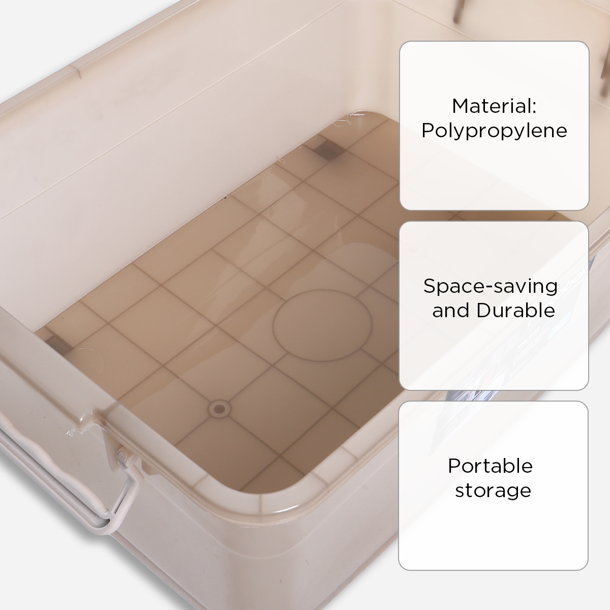 Megabox MG682TB Storage Box (Brown) - 34L