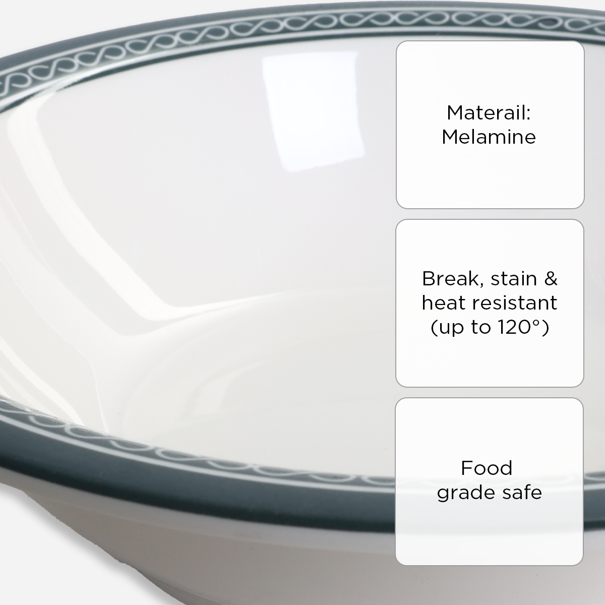 Melawares Dinner Bowl (Ivory) - 6in