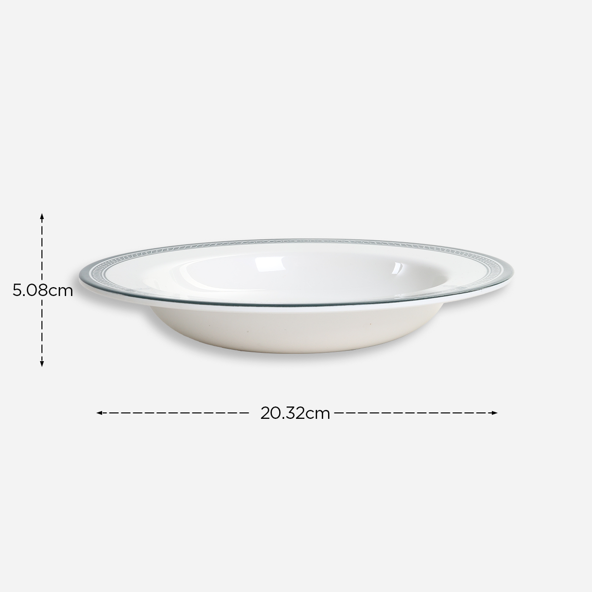 Melawares Pasta Plate (Ivory) - 8in
