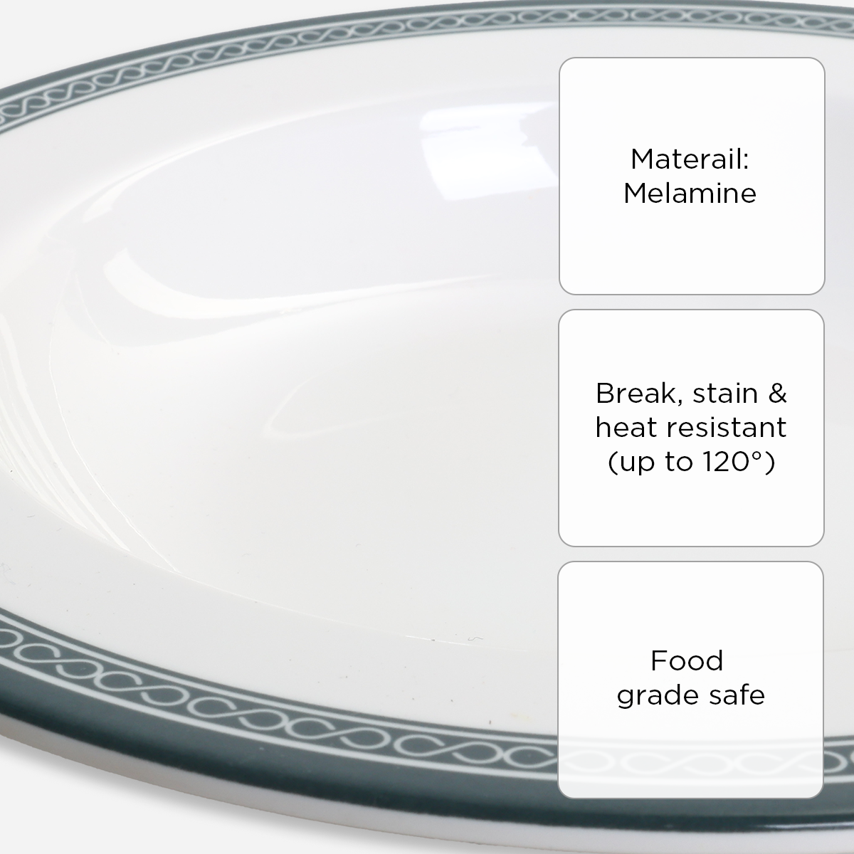 Melawares Pasta Plate (Ivory) - 8in