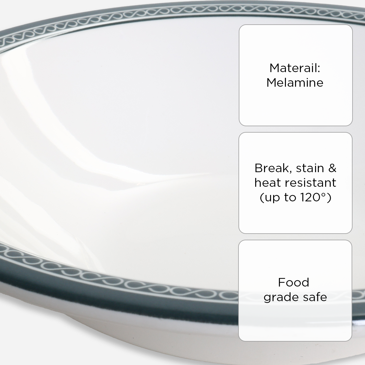 Melawares Dinner Bowl (Ivory) - 8in