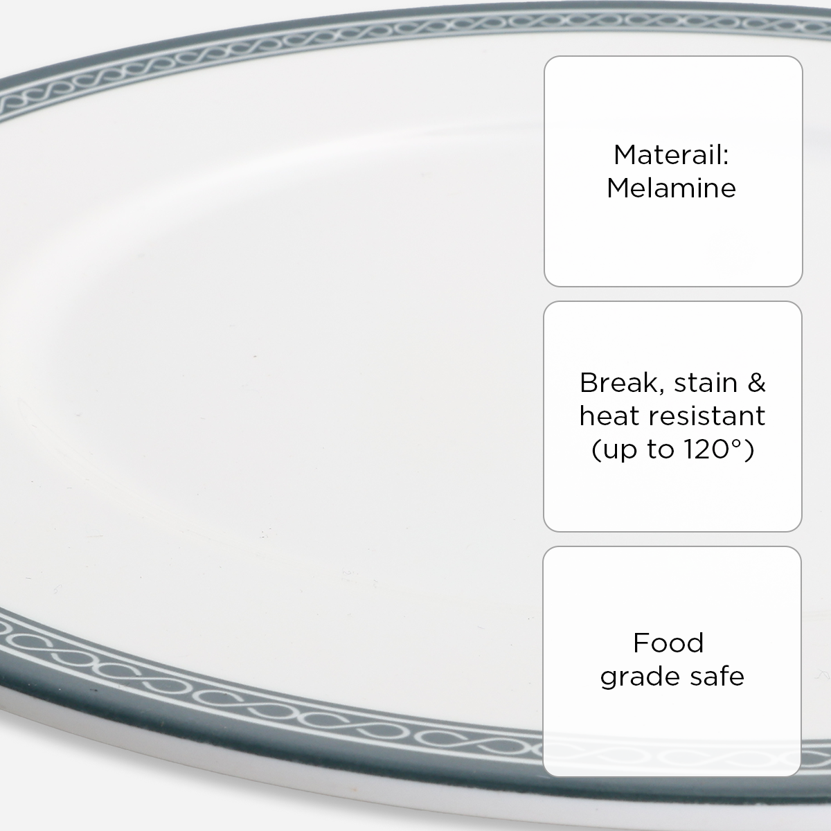 Melawares Dinner Plate (Ivory) - 9.5in