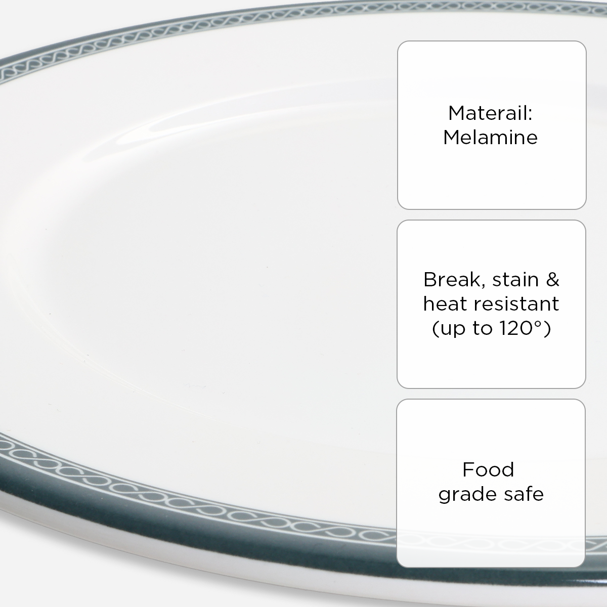 Melawares Dinner Plate (Ivory) - 11in