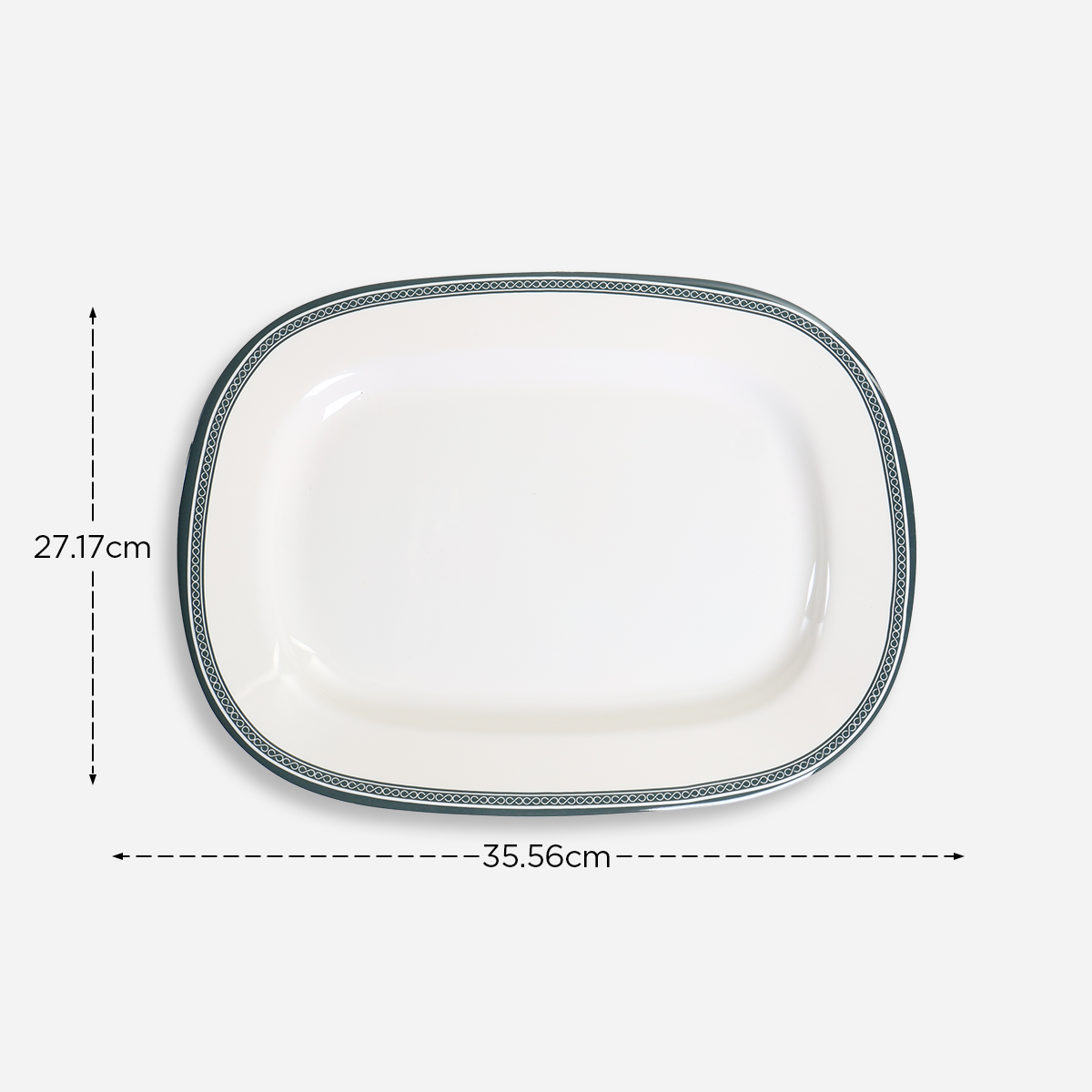 Melawares Rectangular Server (Ivory) - 14in