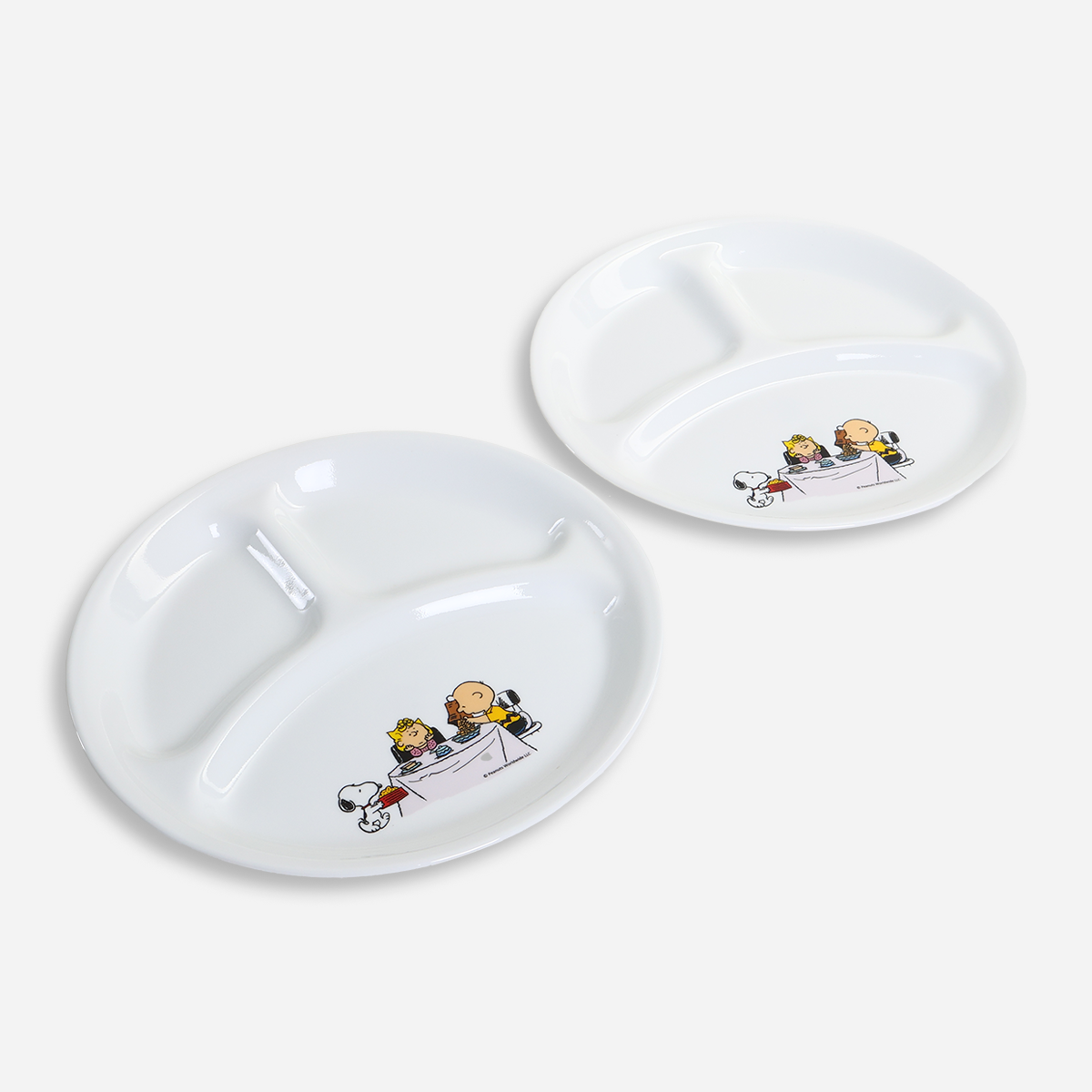 Corelle 2-Piece Divided Plate Set - Snoopy